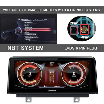 BM F30 (13-17) - 10.25 Inch Roadstar Android Entertainment & GPS System Max Motorsport