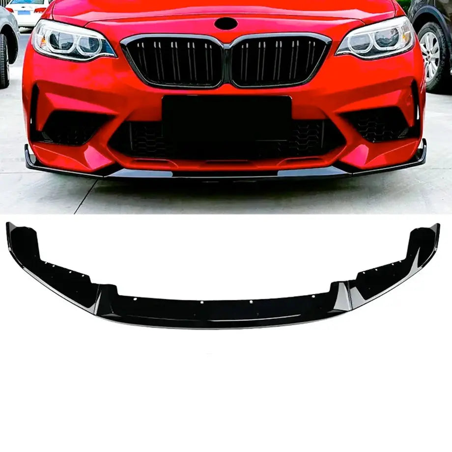 BM F87 M2 CS Style Gloss Black Front Spoiler (18-On) Max Motorsport