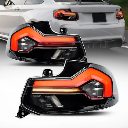 BM F87 M2 GTS Style Sequential Smoked Black Taillights Max Motorsport