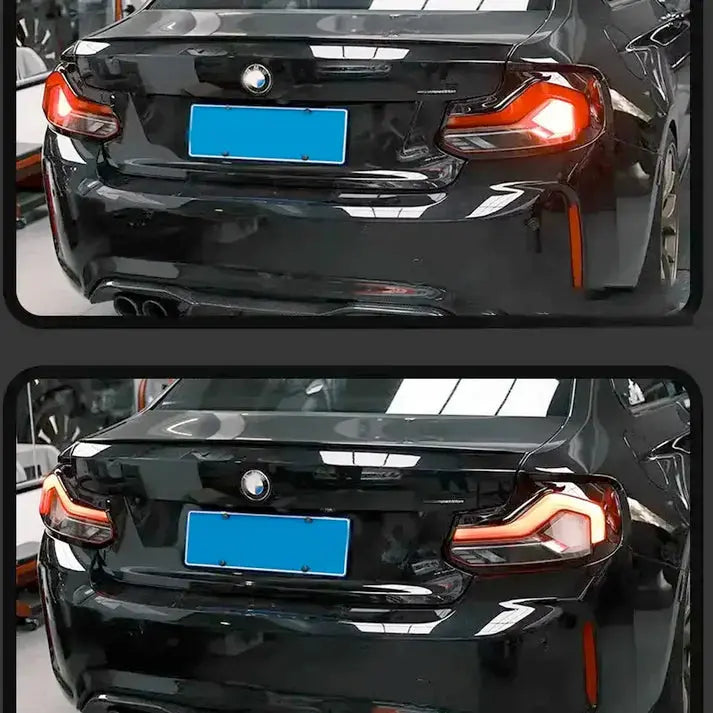 BM F87 M2 GTS Style Sequential Smoked Black Taillights Max Motorsport