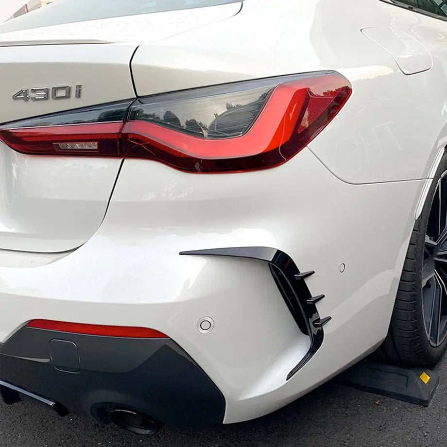 BM F87 M2 Gloss Black Rear Bumper Canards (Copy) Max Motorsport