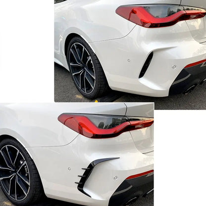 BM F87 M2 Gloss Black Rear Bumper Canards (Copy) Max Motorsport