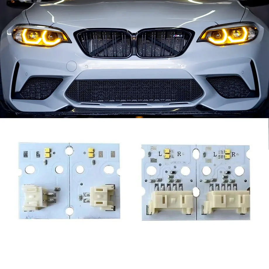 BM F87 M2 LCI (18-21) Lemon Yellow DRL LED Headlight Modules Max Motorsport