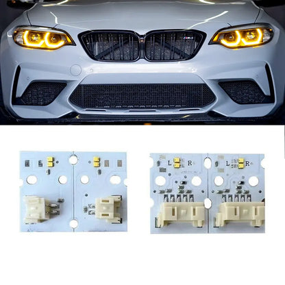 BM F87 M2 LCI (18-21) Lemon Yellow DRL LED Headlight Modules Max Motorsport