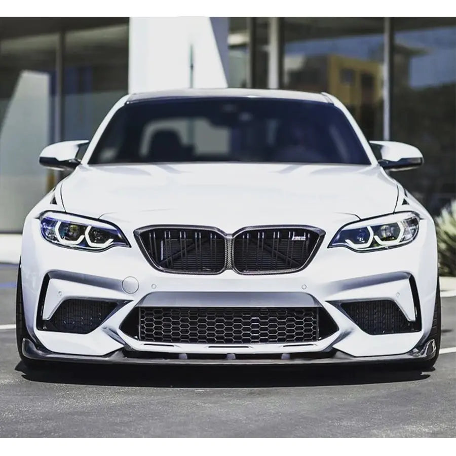 BM F87 M2 (18-21) CS Style Gloss Black 3-Piece Front Spoiler Max Motorsport