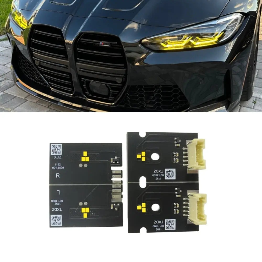 BM G-Series Non Laser Lemon Yellow DRL LED Headlight Modules Max Motorsport
