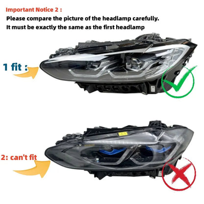 BM G-Series Non Laser Lemon Yellow DRL LED Headlight Modules Max Motorsport