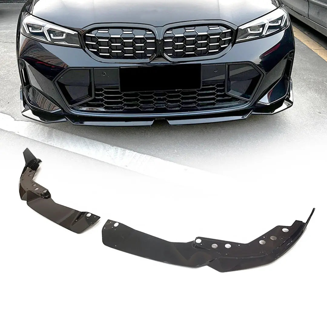 BM G20 LCI Facelift 2-Piece Performance Style Gloss Black Front Spoiler (23-On) Max Motorsport