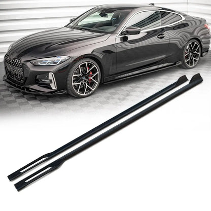 BM G22 4-Series (20-On) Gloss Black Performance Style Side Skirt Extensions Max Motorsport