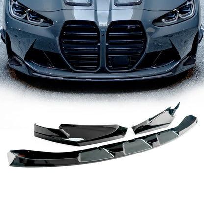 BM G80 / G82 (M3/M4) Performance Style Gloss Black 3-Piece Front Spoiler Max Motorsport