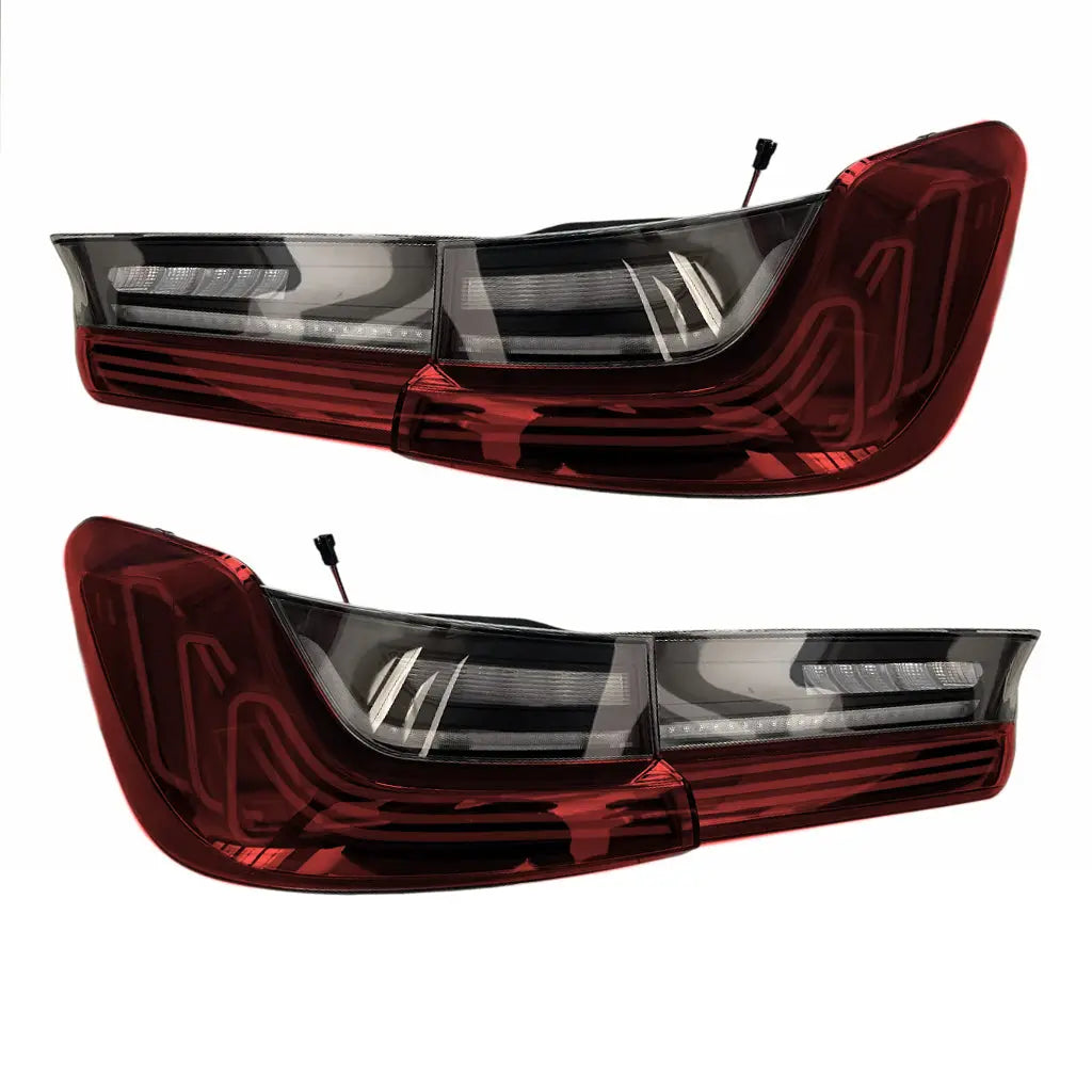 BM G80 M3 CSL Laser Style Smoked Red LED Taillights Max Motorsport