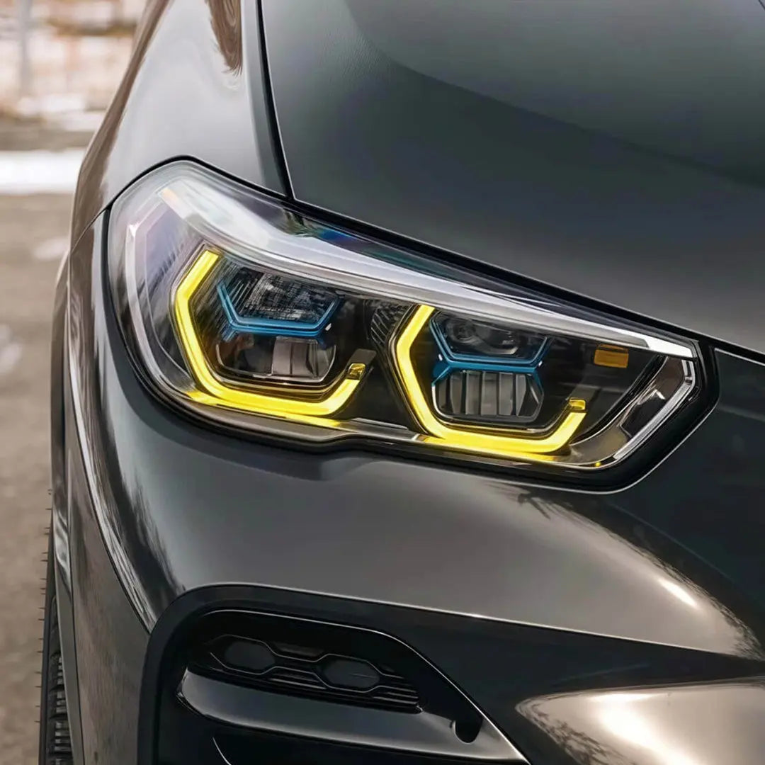 BM X-Series X5 G05 / X5M / X6 G06 / X6M Laser Lemon Yellow DRL LED Headlight Modules (19-22) Max Motorsport