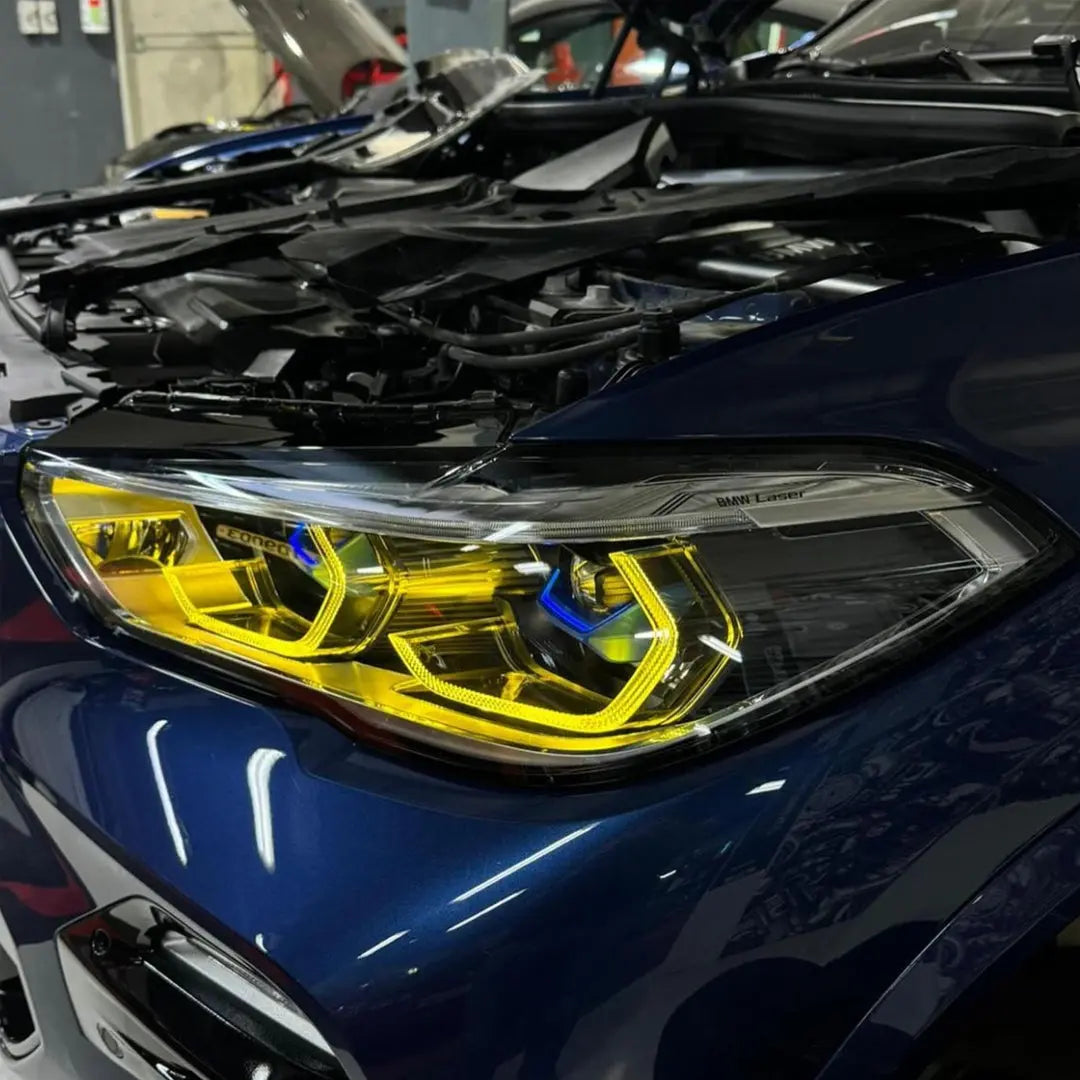 BM X-Series X5 G05 / X5M / X6 G06 / X6M Laser Lemon Yellow DRL LED Headlight Modules (19-22) Max Motorsport