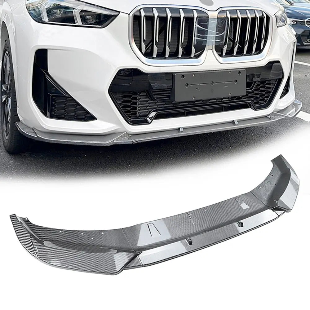 BM X1 U11 Carbon Look 3-Piece Plastic Front Spoiler (23-On) - Type B Max Motorsport
