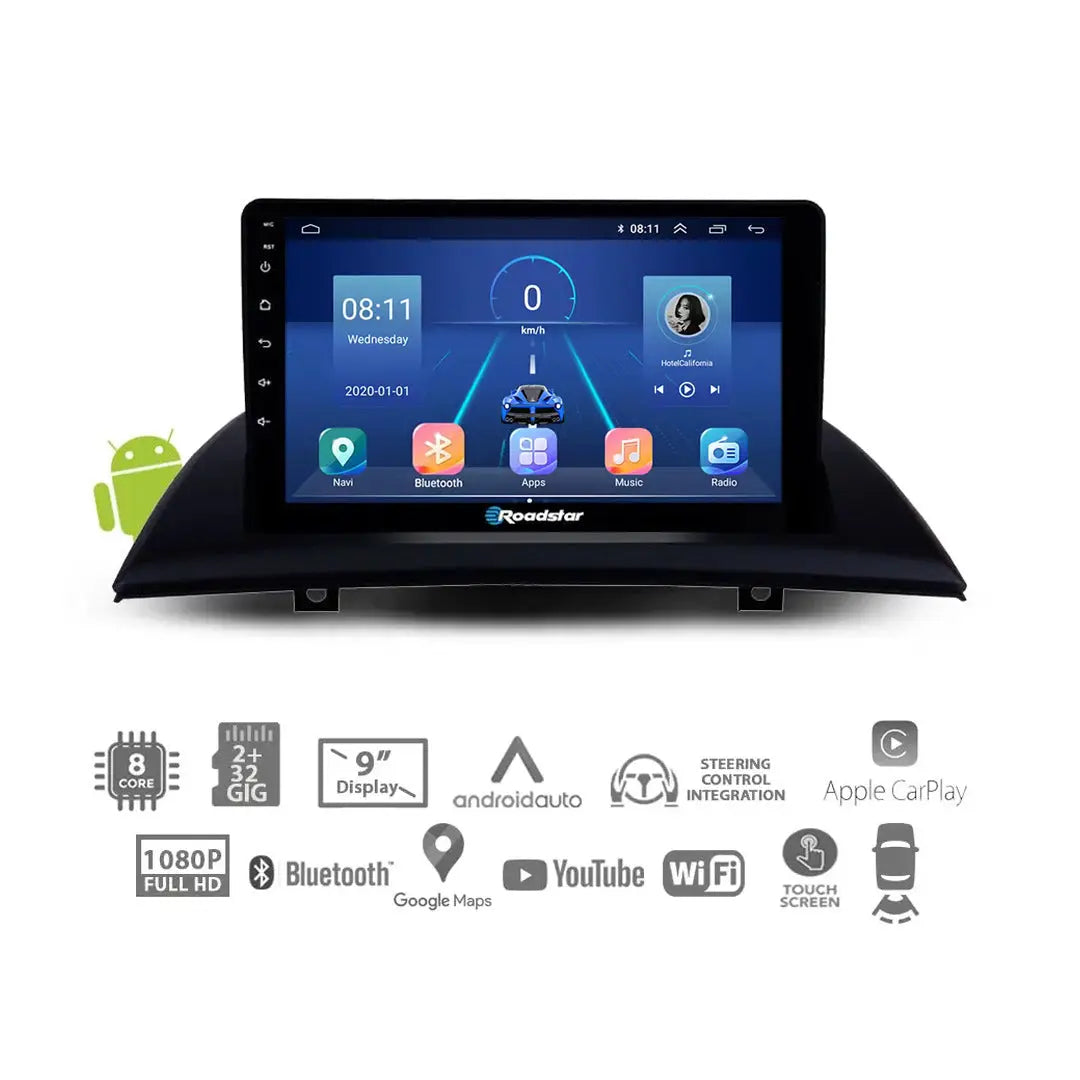 BM X3 E83 (03-10) - 9 Inch Roadstar Android Entertainment & GPS System Roadstar