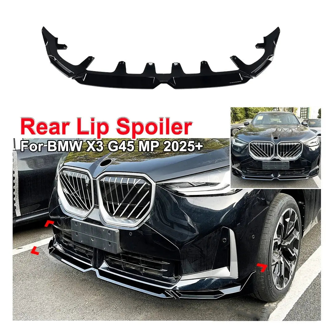 BM X3 G45 - (24-On) Gloss Black Performance Style 3-Piece Front Spoiler Max Motorsport