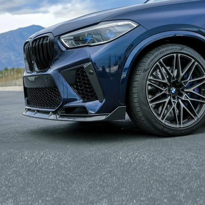 BM X5M F95 (23-25) 3-Piece Competition Style Gloss Black Front Spoiler Max Motorsport