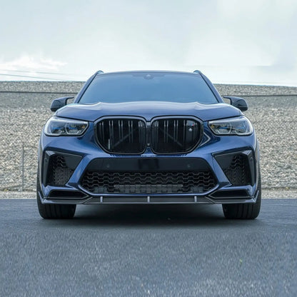 BM X5M F95 (23-25) 3-Piece Competition Style Gloss Black Front Spoiler Max Motorsport