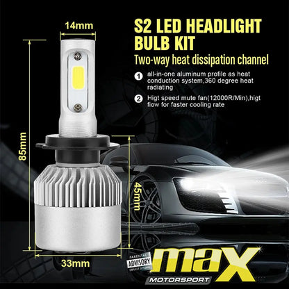 C6 LED Headlight Bulb Kit - H11 maxmotorsports