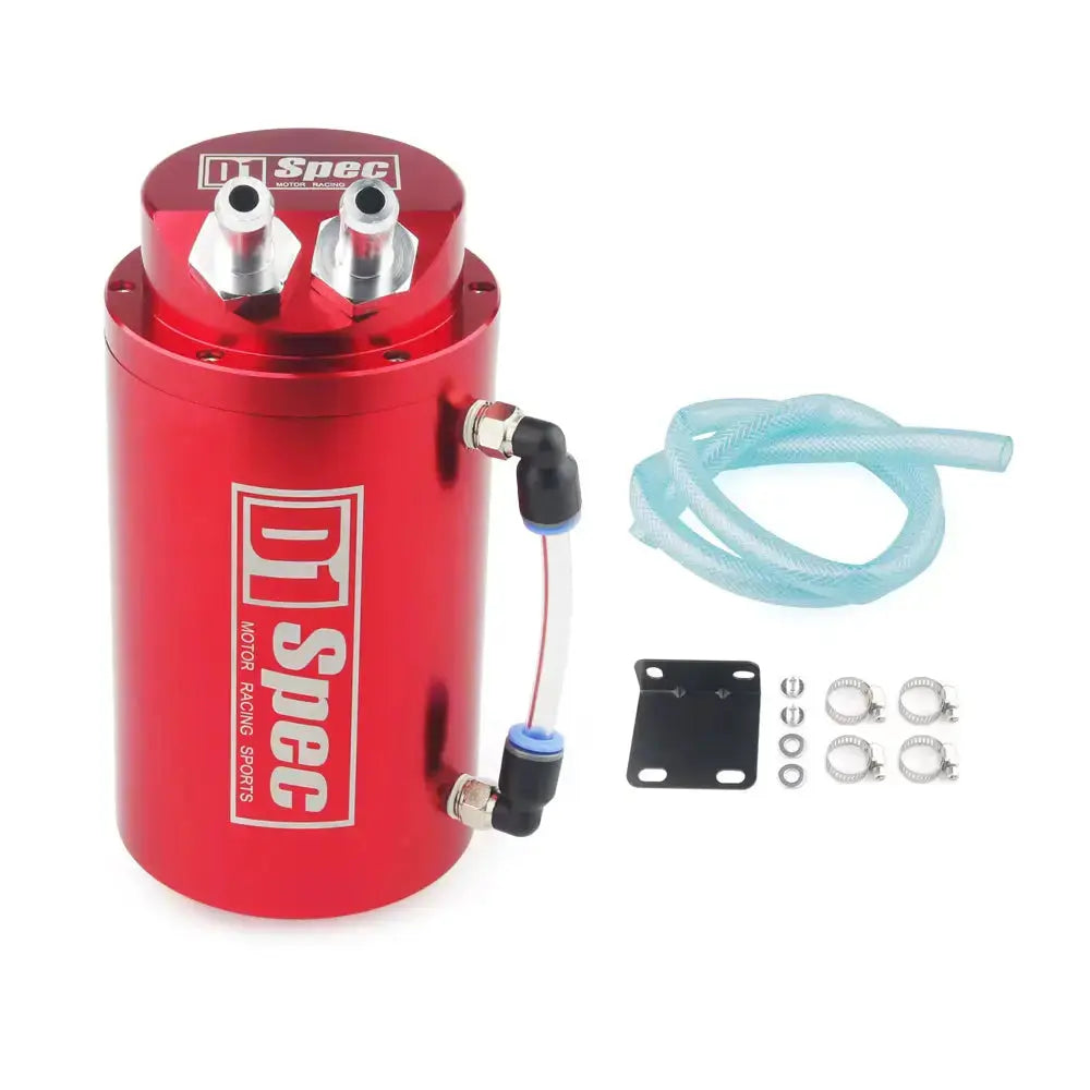 D1 Spec Round Oil Catch Tank (Black) Max Motorsport