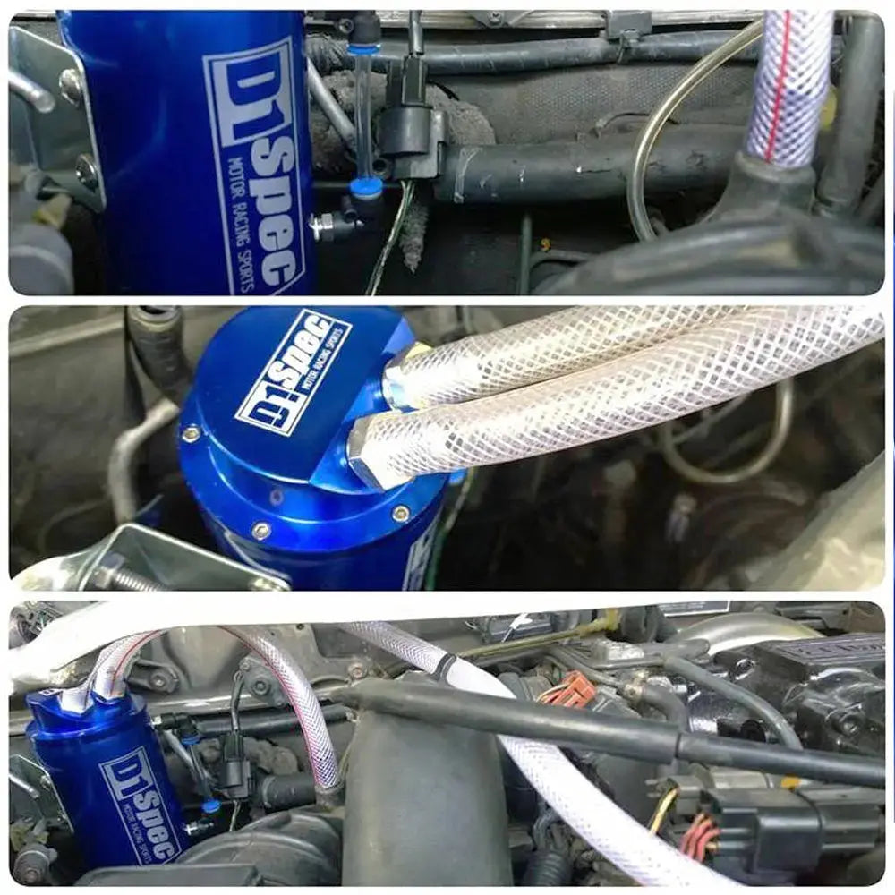 D1 Spec Round Oil Catch Tank (Red) Max Motorsport