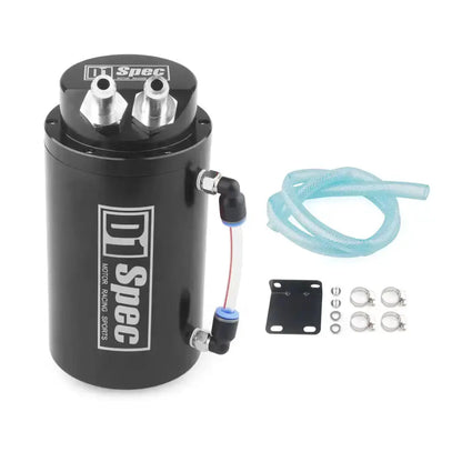 D1 Spec Round Oil Catch Tank (Silver) Max Motorsport