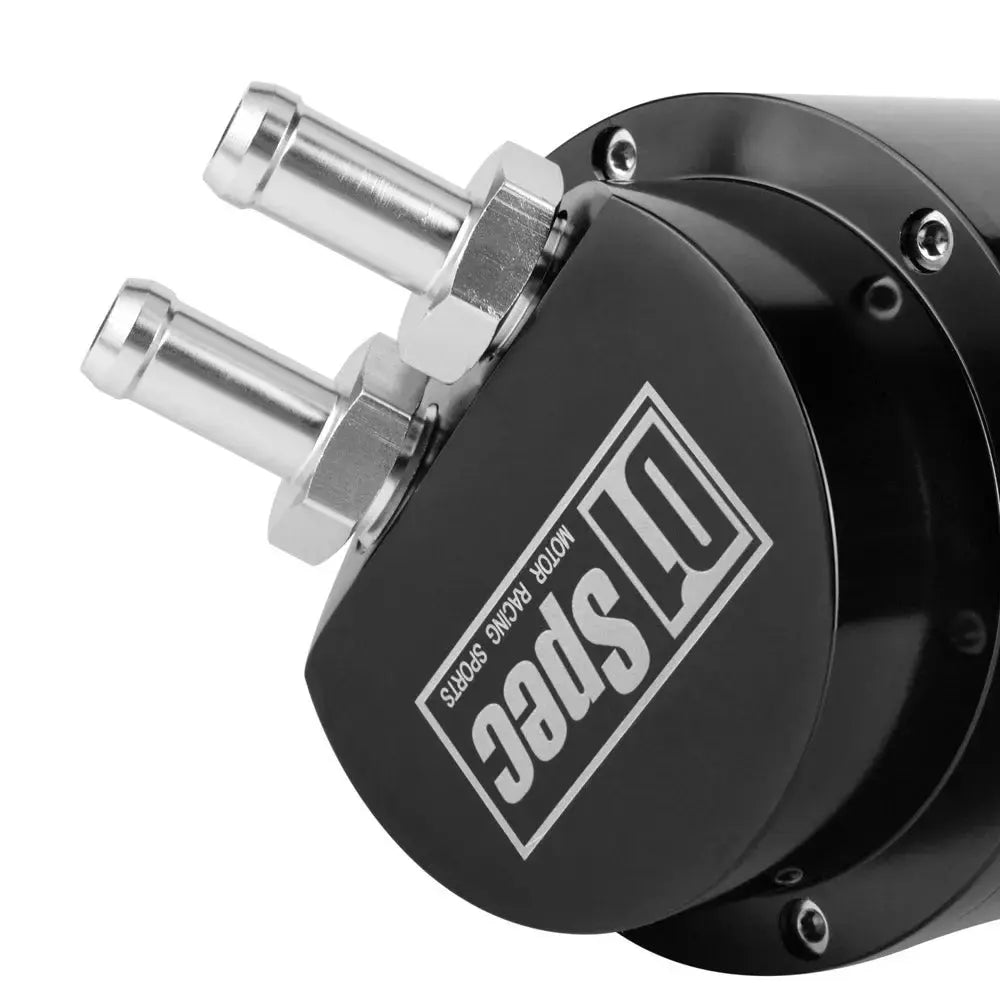 D1 Spec Round Oil Catch Tank (Silver) Max Motorsport