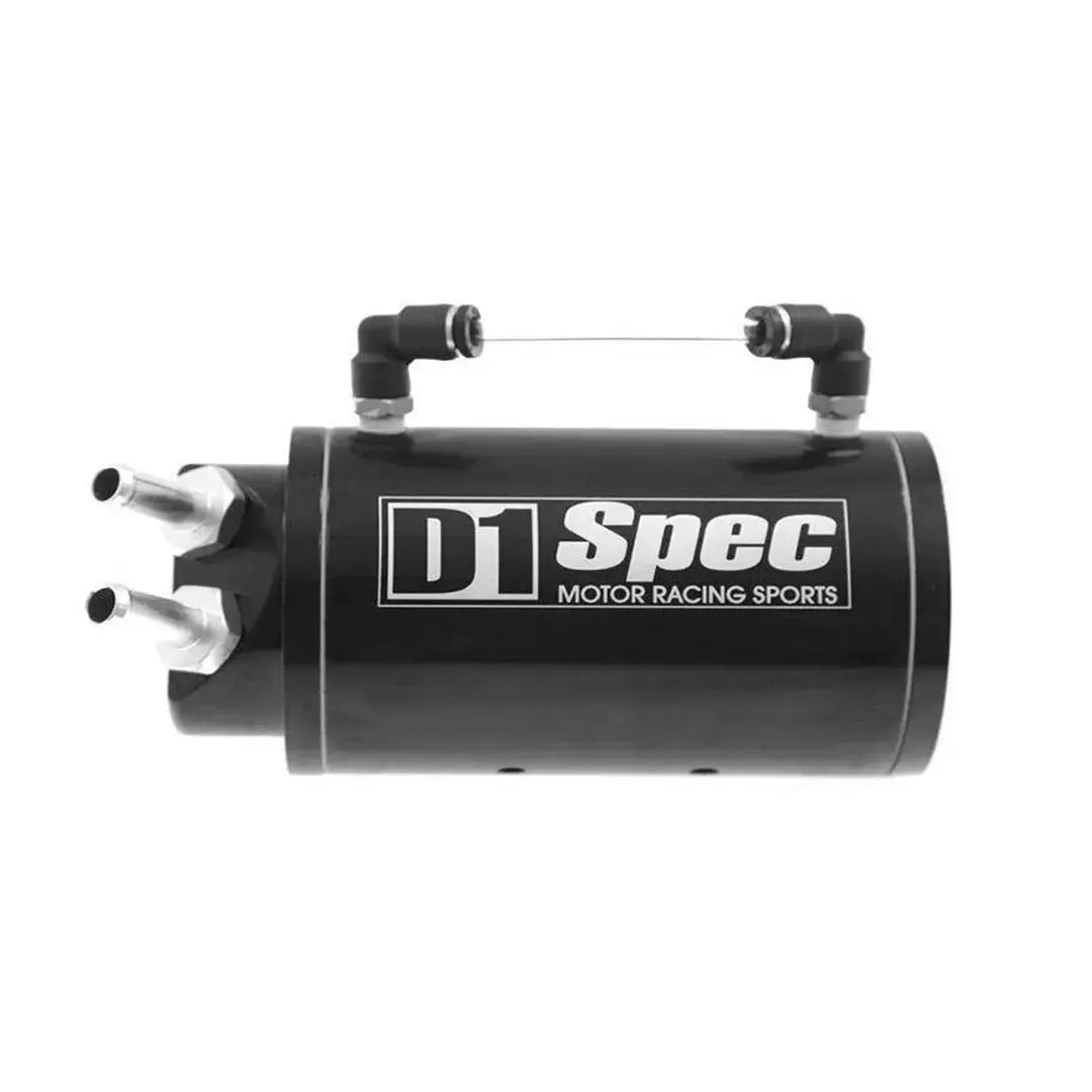 D1 Spec Round Oil Catch Tank (Silver) Max Motorsport