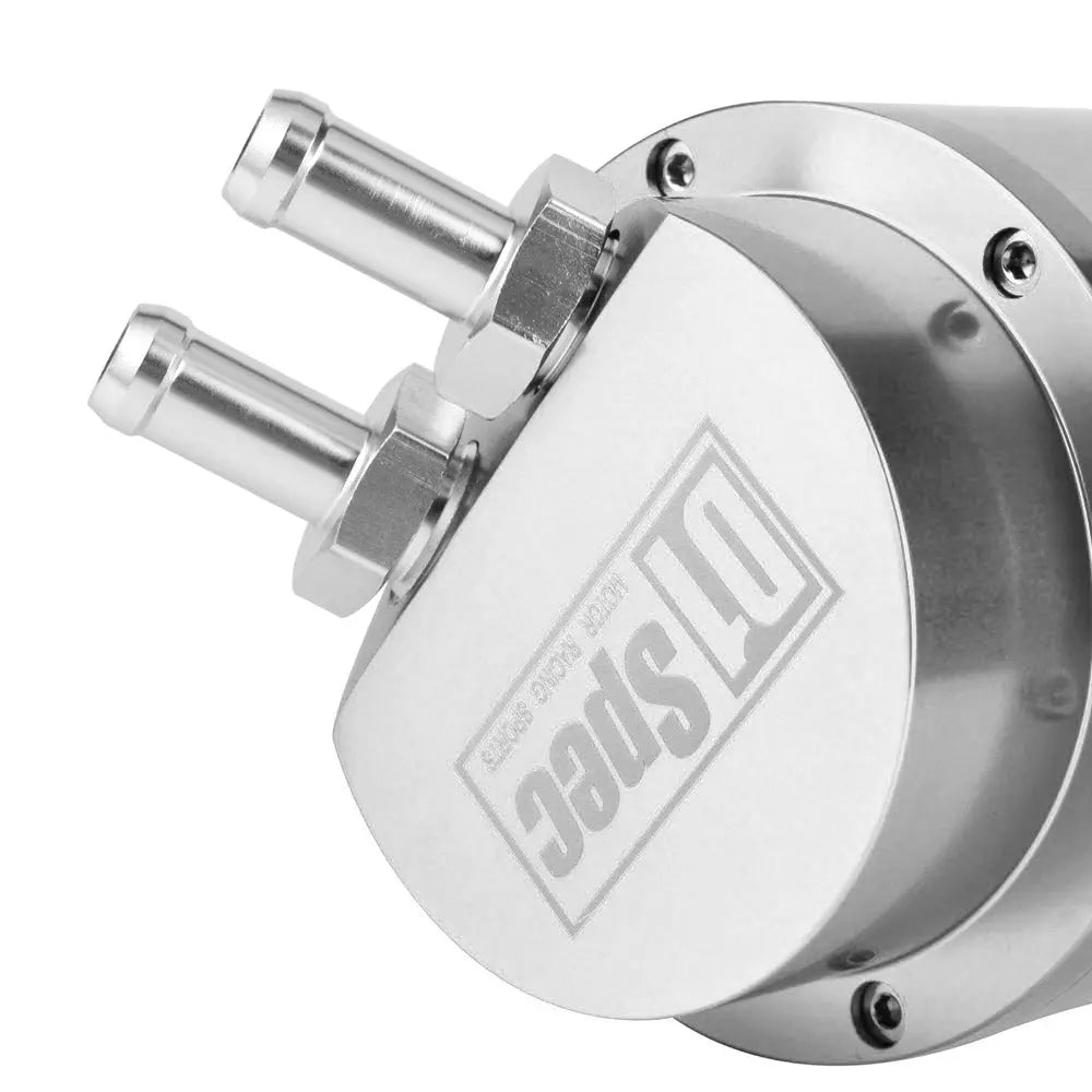 D1 Spec Round Oil Catch Tank (Silver) Max Motorsport