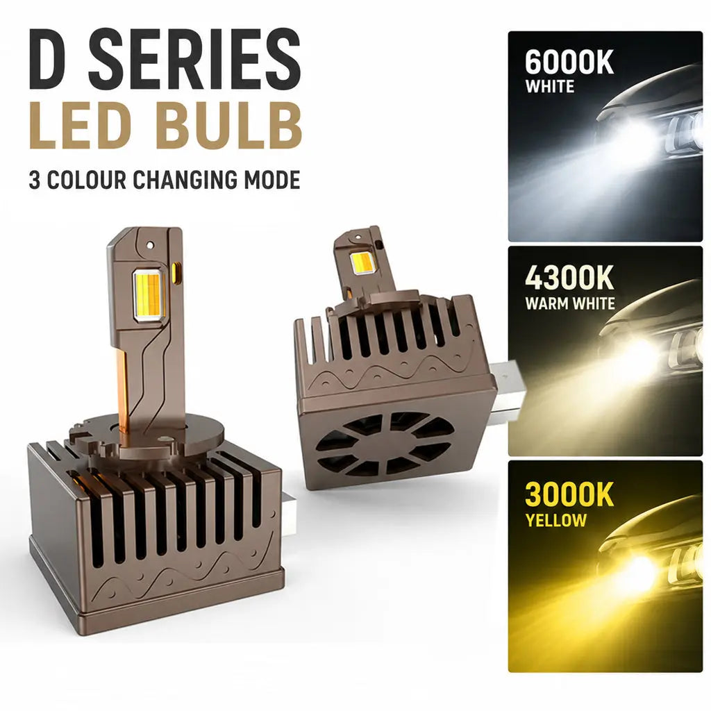 D1S D-Series 3-Colour LED Conversion Bulbs (Pair) Max Motorsport