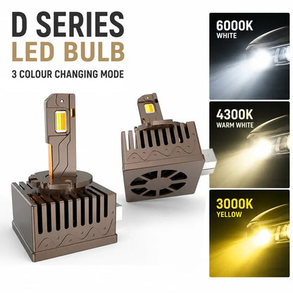 D1S D-Series 3-Colour LED Conversion Bulbs (Pair) Max Motorsport