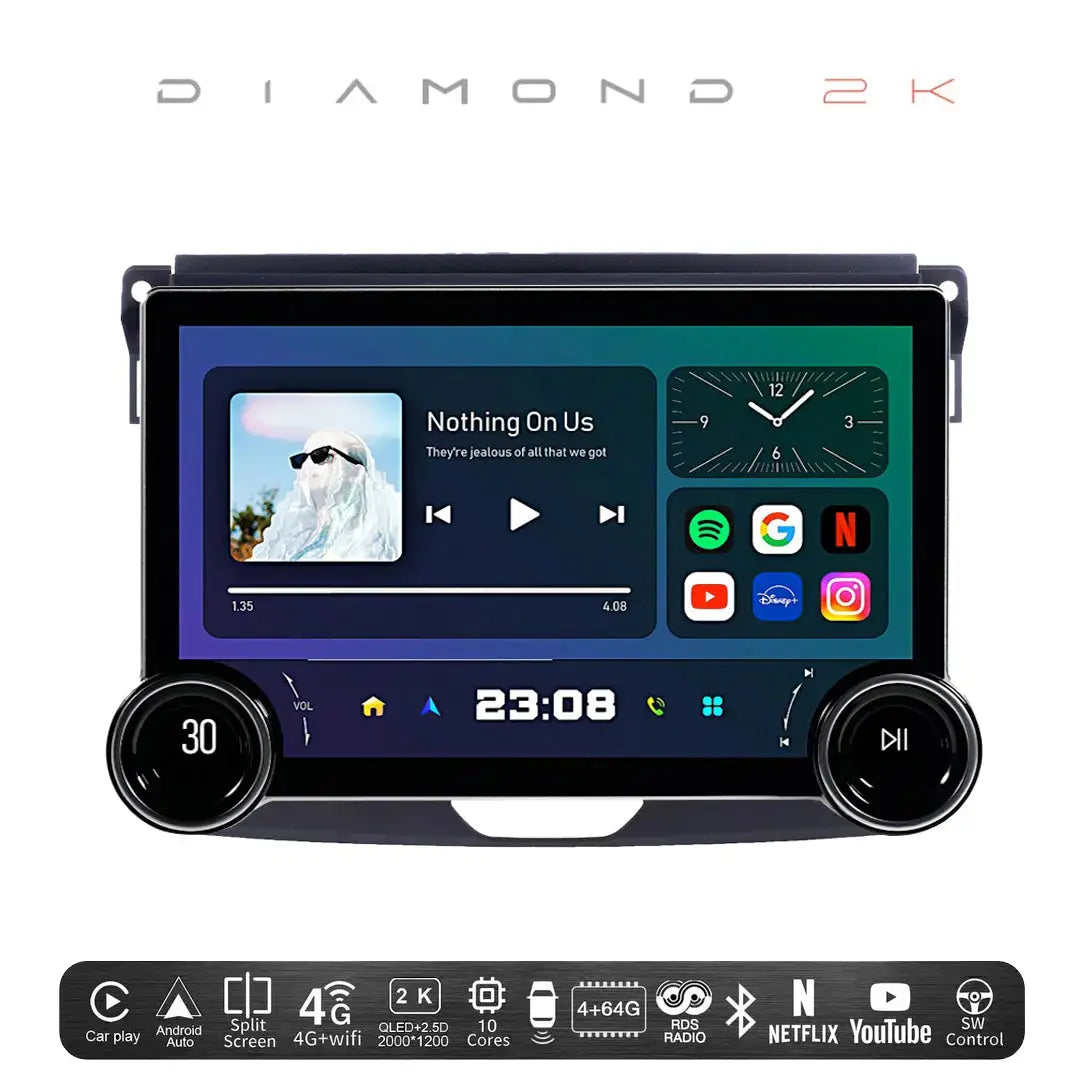 Diamond 2K - 11.8 Inch Dual Knob Android Multimedia Entertainment Unit ...