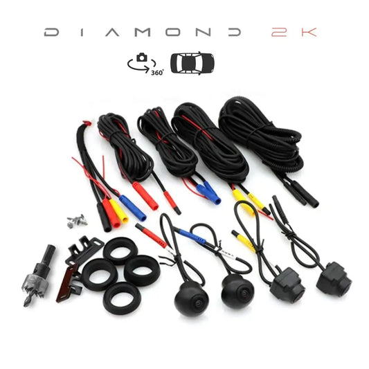 Diamond 2K - 360 Degree Panoramic Vehicle Camera Viewing Kit - 1080P Max Motorsport