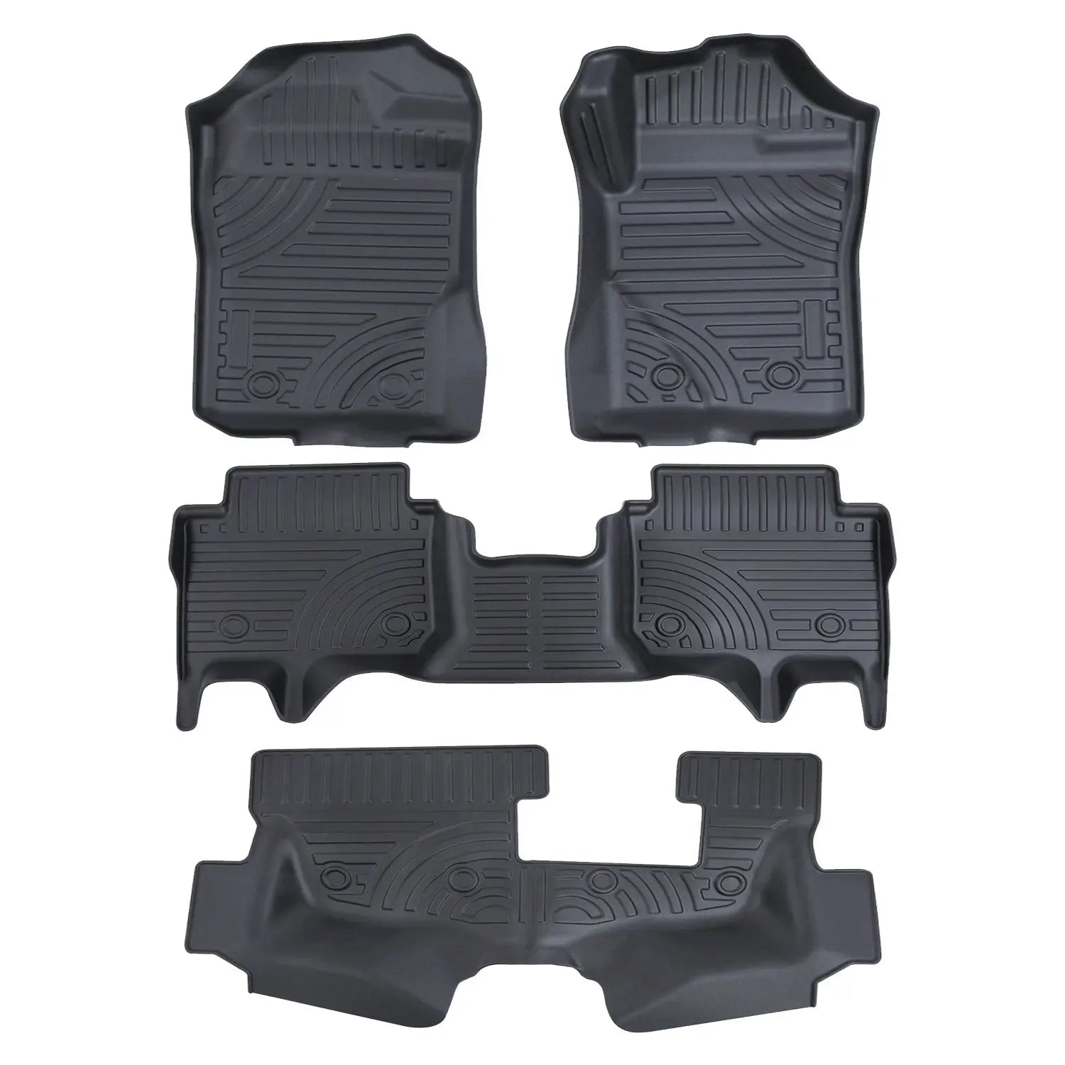 Everest Next Gen (21-On) Moulded TPE Rubber Floor Mats (4-Piece) Max Motorsport