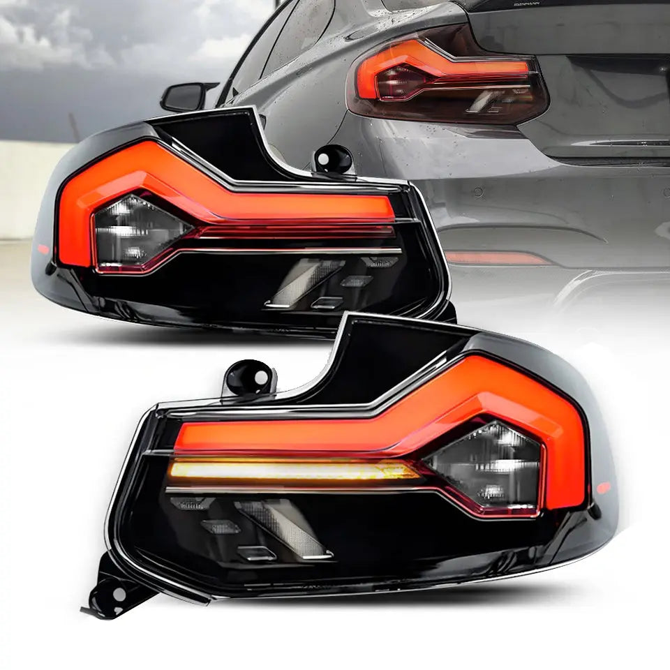 BM F22 / F23 2-Series GTS Style Sequential Smoked Black Taillights Max Motorsport