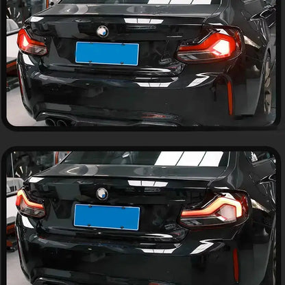 BM F22 / F23 2-Series GTS Style Sequential Smoked Black Taillights Max Motorsport