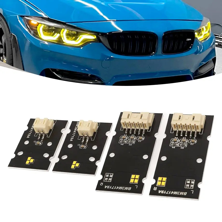 BM F80 M3 / F82 M4 (18-20) Lemon Yellow DRL LED Headlight Modules Max Motorsport