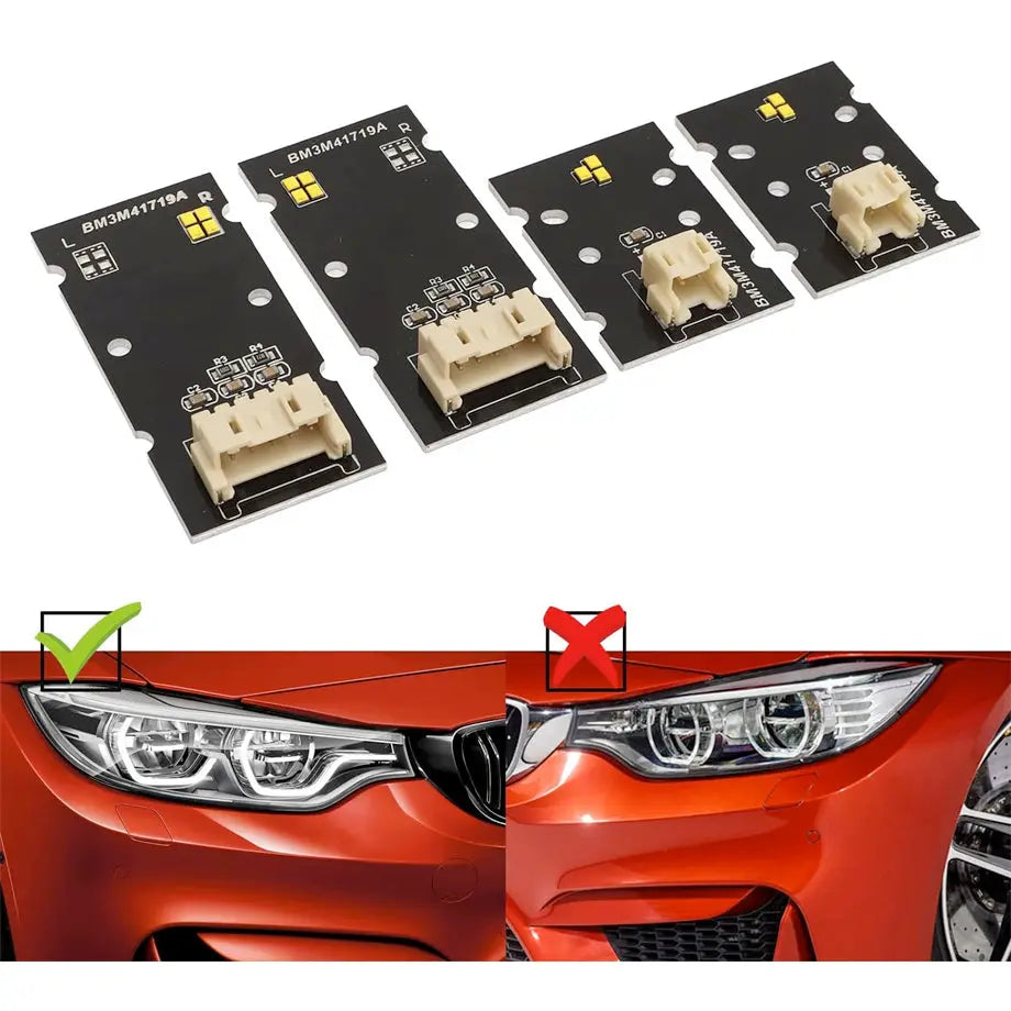 BM F80 M3 / F82 M4 (18-20) Lemon Yellow DRL LED Headlight Modules Max Motorsport