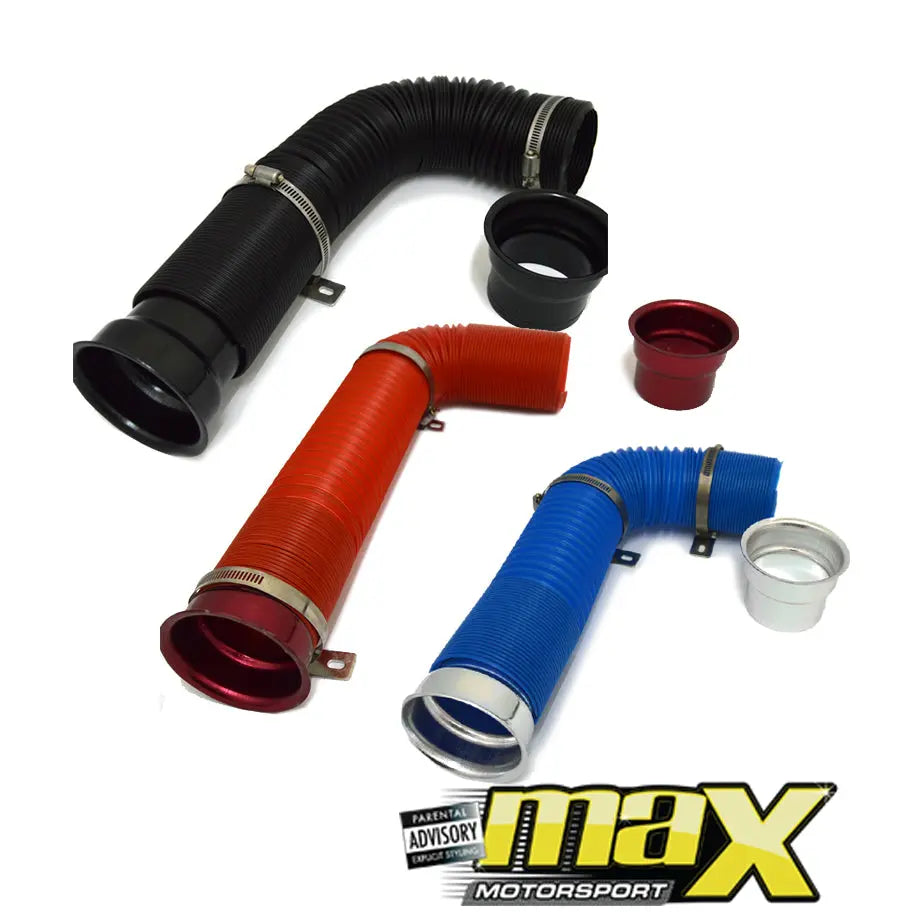 Flexible Air Intake Pipe Incl. Chrome Air Duct maxmotorsports