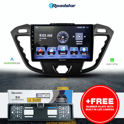 Ford Transit / Tourneo (13-17) - 9 Inch Roadstar Android Multimedia Unit + FREE Number Plate Camera (Copy) Roadstar