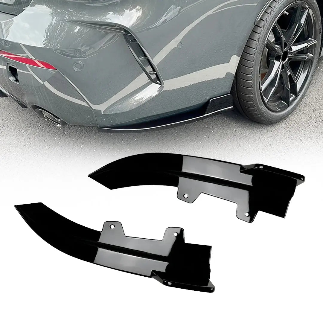 BM G22 / G23 4-Series Gloss Black Rear Bumper Splitters Max Motorsport