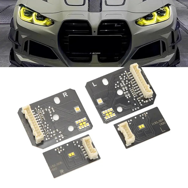 BM G-Series Lemon Yellow DRL LED Headlight Modules – Max Motorsport