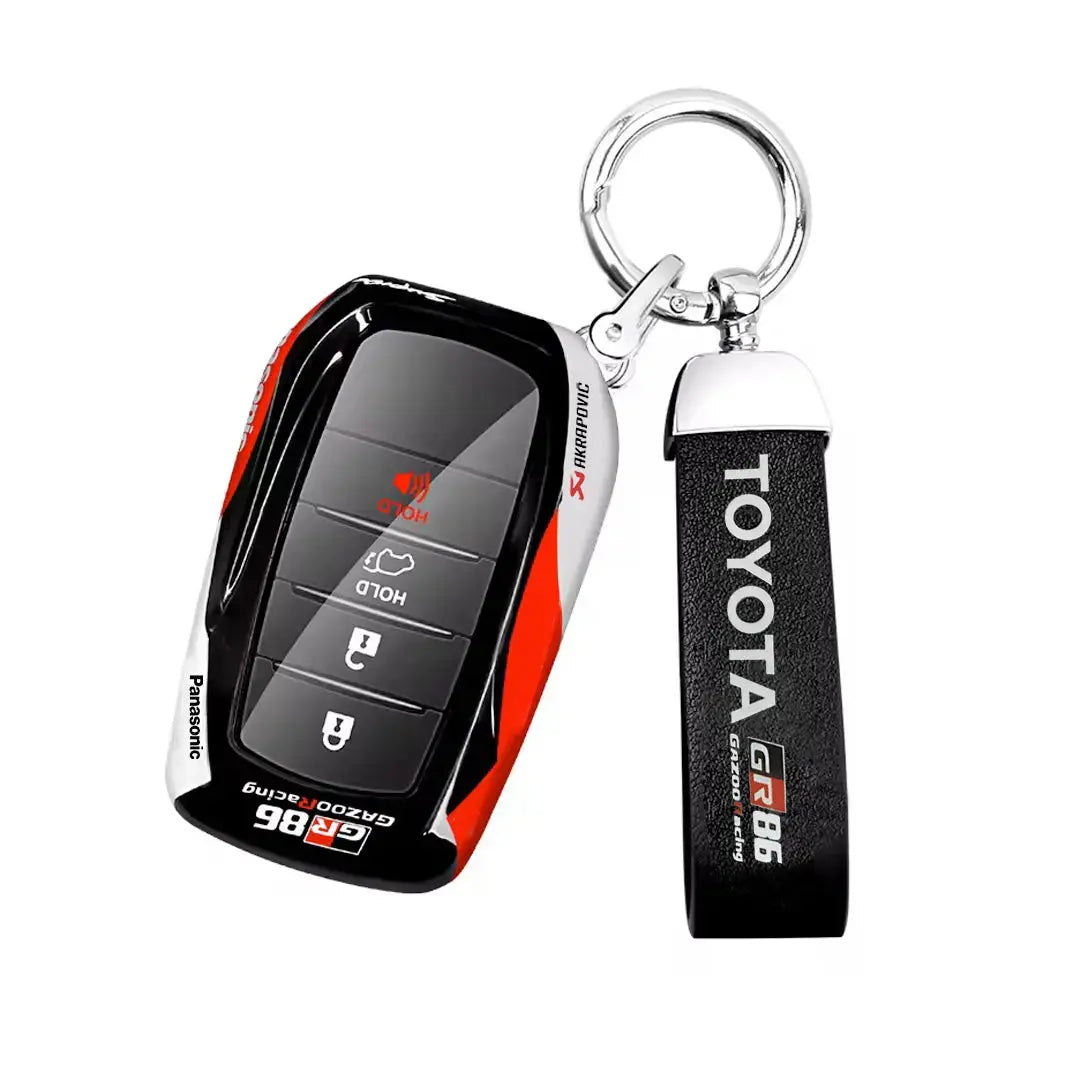 GWM TANK 300 - Hard Shell Carbon-Look Metal Key Case Cover With Keyring Max Motorsport