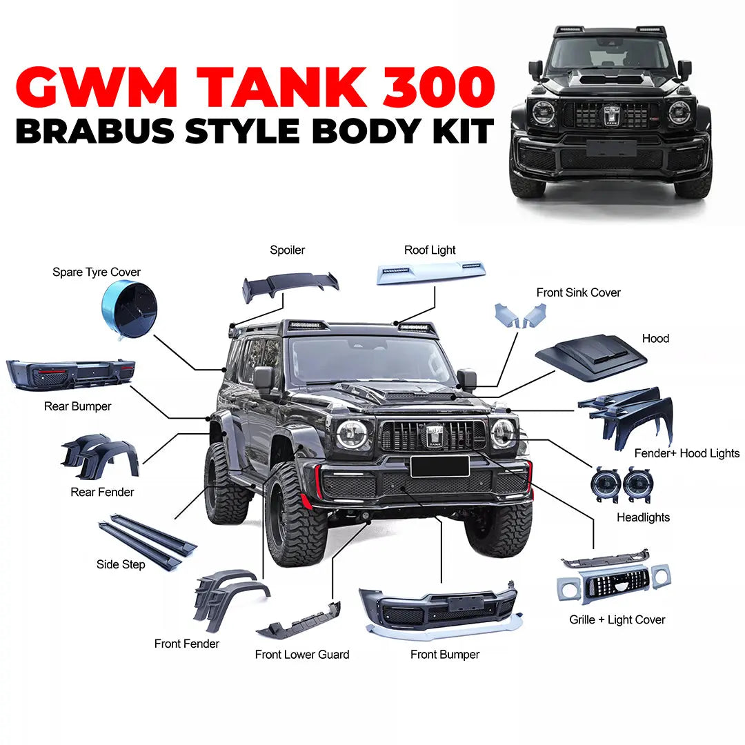 GWM TANK 300 (24-On) Brabus Style Body Kit Max Motorsport