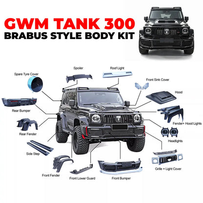 GWM TANK 300 (24-On) Brabus Style Body Kit Max Motorsport