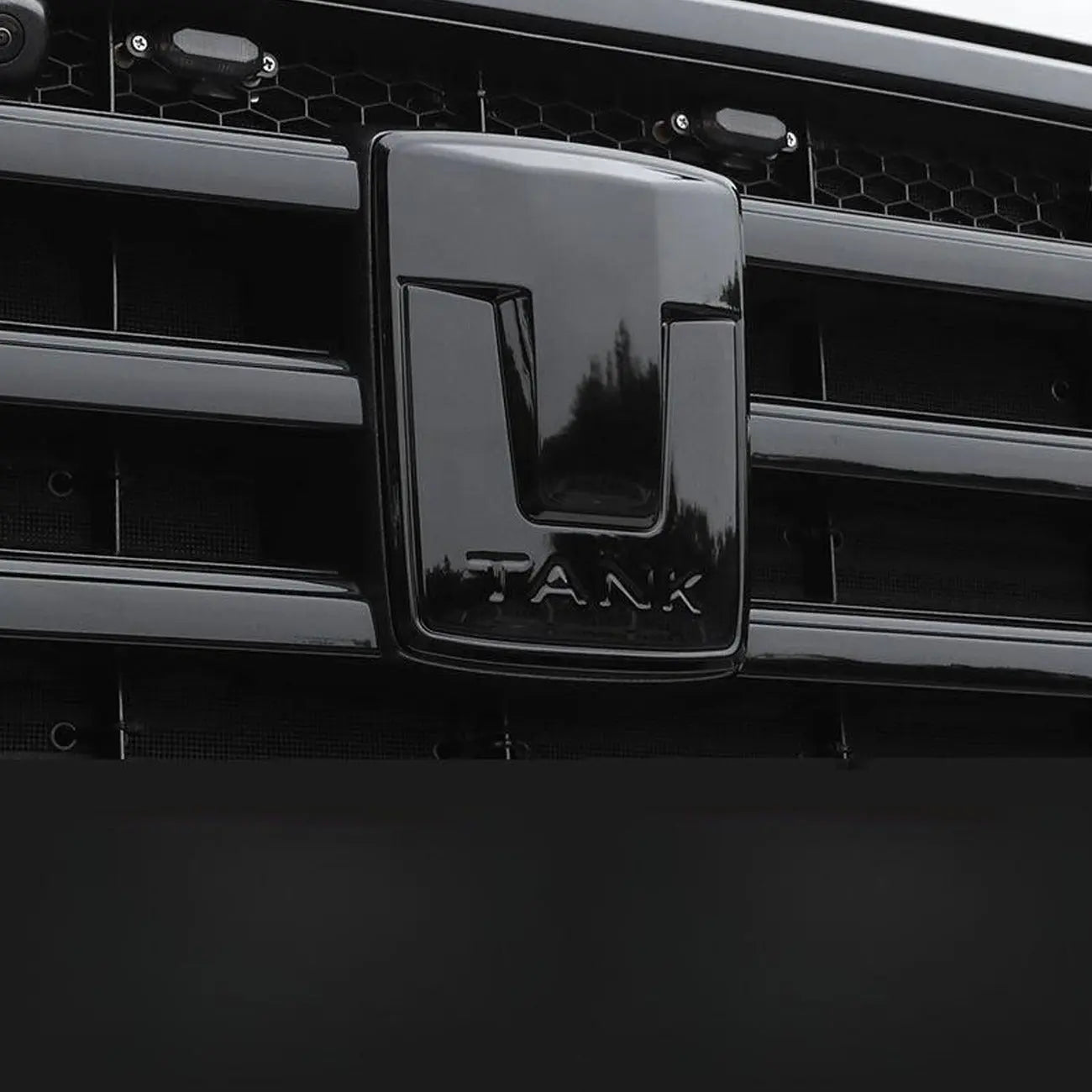 GWM Tank 300 (24-On) Gloss Black Stick-On Emblem Cover Max Motorsport
