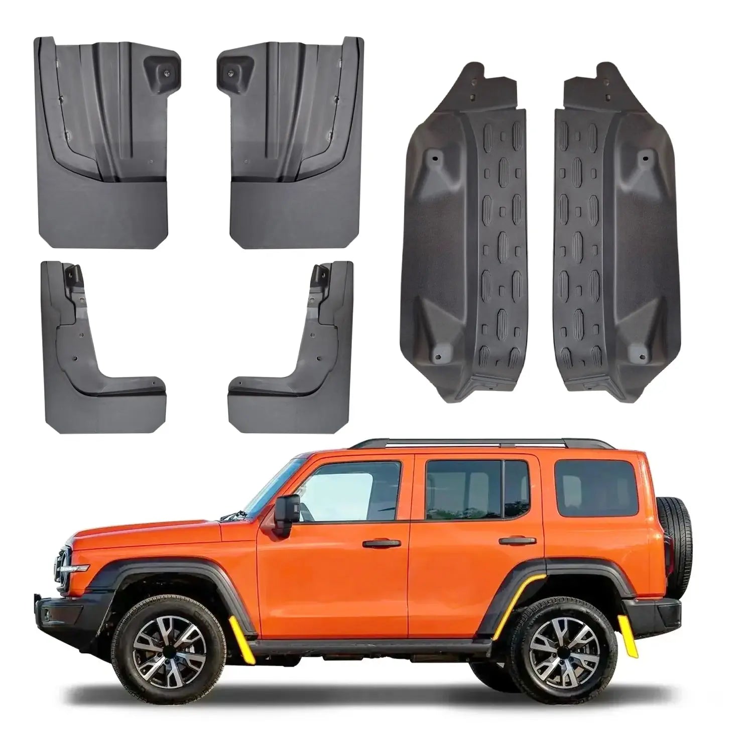 GWM Tank 300 (24-On) OEM Style Plastic Mud Flaps (6-Piece) Max Motorsport