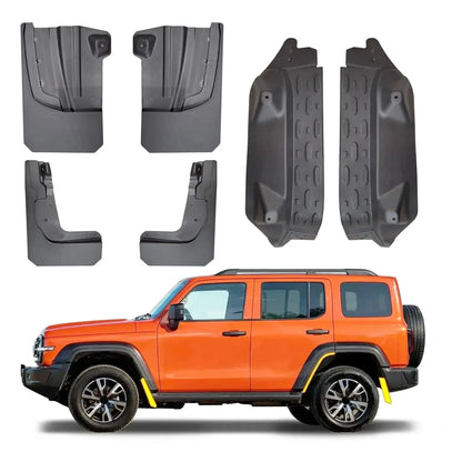 GWM Tank 300 (24-On) OEM Style Plastic Mud Flaps (6-Piece) Max Motorsport