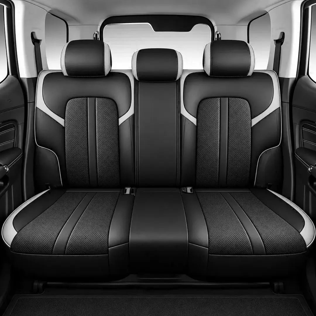 GWM Tank 300 (25-On) Premium Luxury Car Seat Covers - Front & Rear Full Set (Black & Grey) Max Motorsport