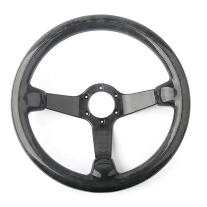 Genuine Forged Carbon Fiber Lightweight Deep Dish Steering Wheel (340mm) Max Motorsport